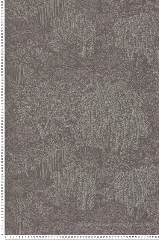 Achetez Aujourd'hui Papier peint Jardin Minimaliste gris graphite argenté - Allure de Lutèce Réf. LTC-AL26265