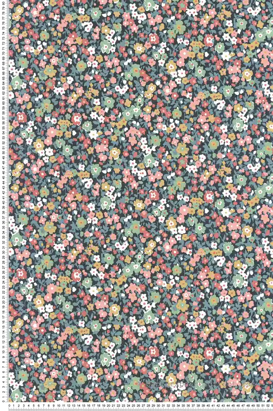 Meilleur Prix Papier peint Liberty Pansy bleu nuit rose - Flower Market de Casadéco Réf. FLOM89216424
