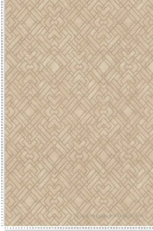 Soldes Papier peint Contemporain David beige doré - Metropolitan Stories 3 d‘A.S. Création Réf. AS-388283