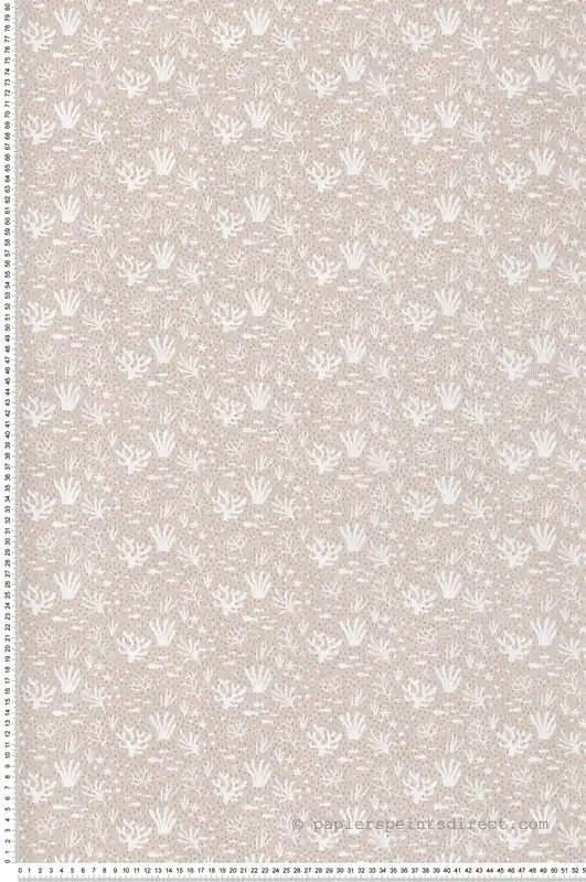 Papier peint Coraux beige blanc - Babyland 2 de Lutèce Réf. LTC-14855 Soldes