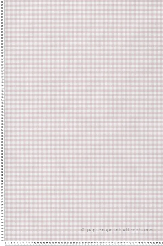 Papier peint Carreaux Vichy rose blanc - Babyland 2 de Lutèce Réf. LTC-14848 Petit Prix