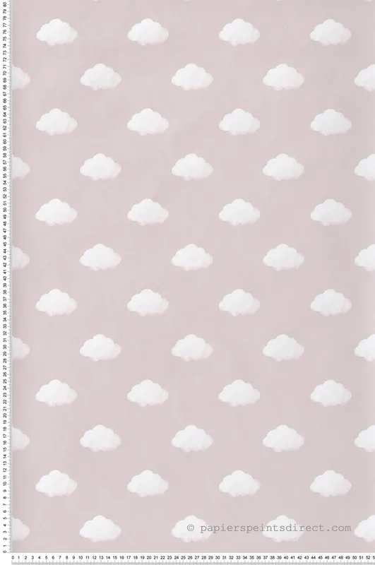 Papier peint Enfantin Nuages rose - Babyland 2 de Lutèce Réf. LTC-14834 Petit Prix