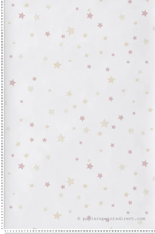 Retour Gratuit Papier peint Petites Étoiles rose doré - Babyland 2 de Lutèce Réf. LTC-14828