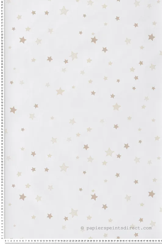 Papier peint Petites Étoiles marron doré - Babyland 2 de Lutèce Réf. LTC-14827 Jusqu'à Épuisement Des Stocks
