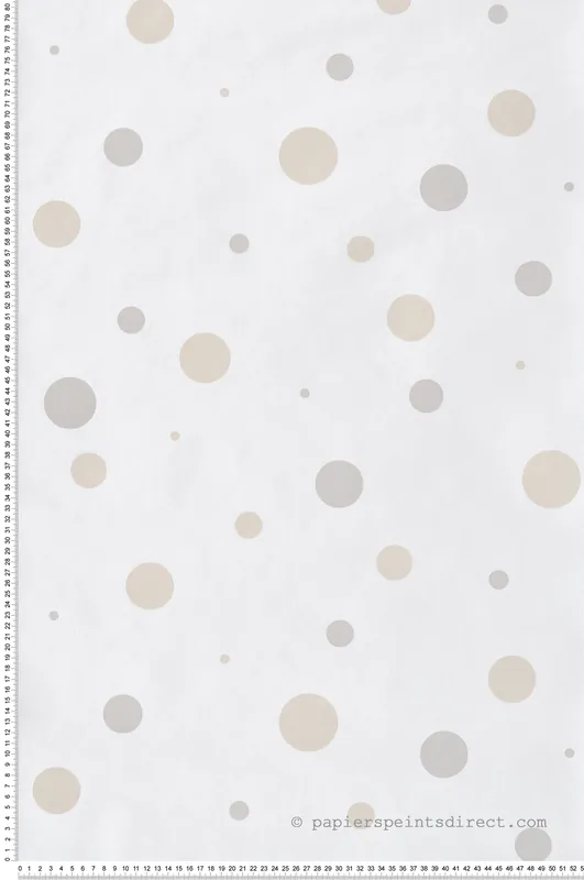 Offre Du Jour Papier peint Big Pois doré gris - Babyland 2 de Lutèce Réf. LTC-14822