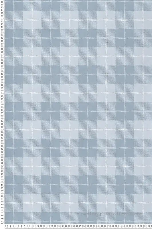 Papier peint Tartan bleu ciel blanc - Babyland 2 de Lutèce Réf. LTC-14873 Usine Directe