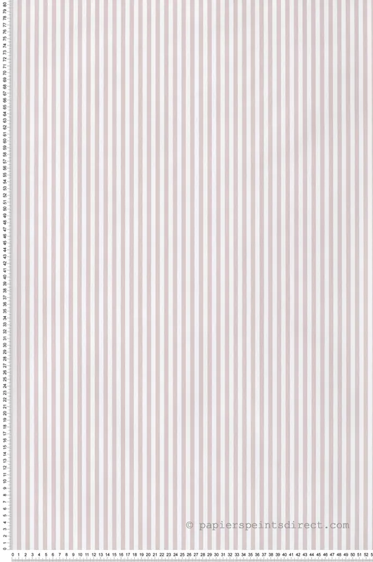 Acheter Direct Papier peint Rayures rose blanc - Babyland 2 de Lutèce Réf. LTC-14868