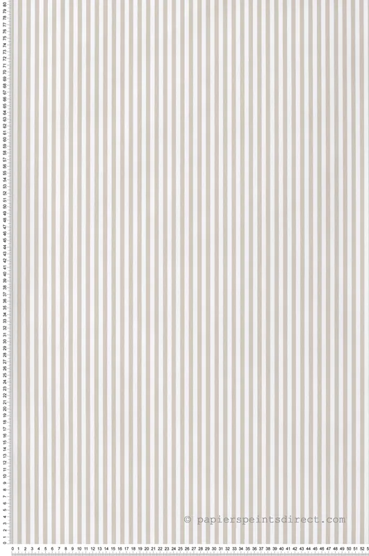 Meilleur Prix Papier peint Rayures beige blanc - Babyland 2 de Lutèce Réf. LTC-14867