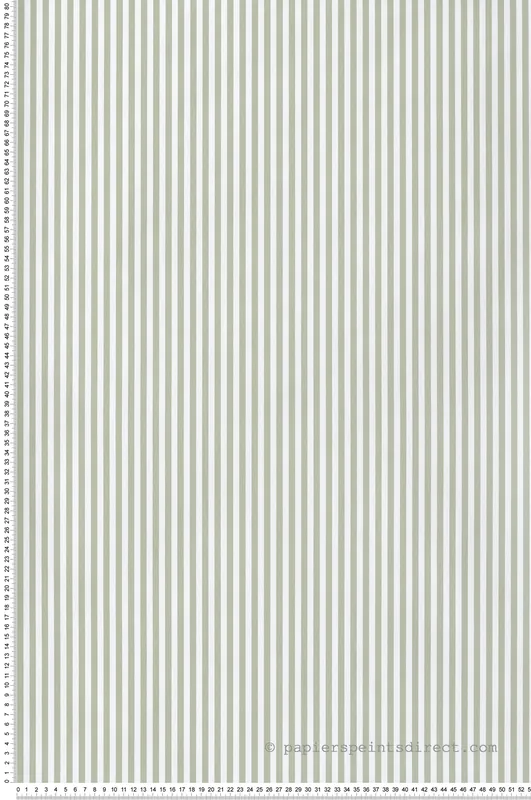 Expédition Rapide Papier peint Rayures vert blanc - Babyland 2 de Lutèce Réf. LTC-14865