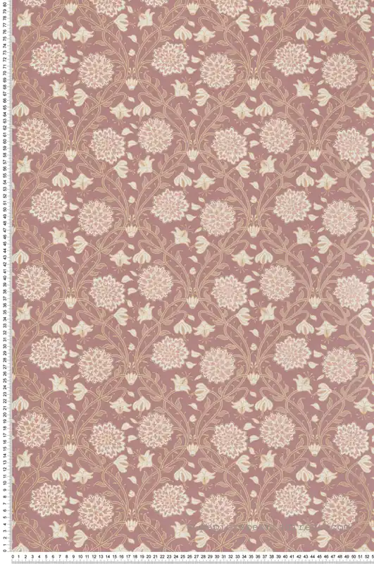 Acheter En Ligne Papier peint Médaillon Baroque Tinkerbell vieux rose - Demeures de Montecolino Réf. MC-650522
