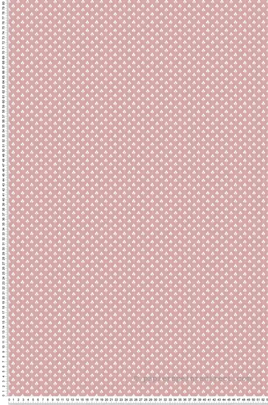 Populaire Papier peint Mini Feuille Charme rose - My Little Cottage de Montecolino Réf. MC-M12364