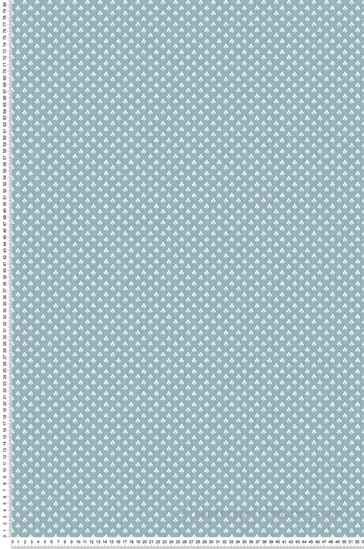 Papier peint Mini Feuille Charme bleu canard - My Little Cottage de Montecolino Réf. MC-M12363 Achat Immédiat