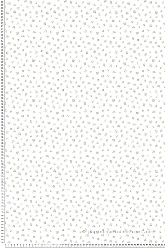Papier peint Fleur Rose Liberty violet beige - My Little Cottage de Montecolino Réf. MC-M12335 Retour Gratuit