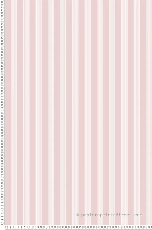 Papier peint Rayure Classique rose blanc - My Little Cottage de Montecolino Réf. MC-M12384 Meilleur Prix