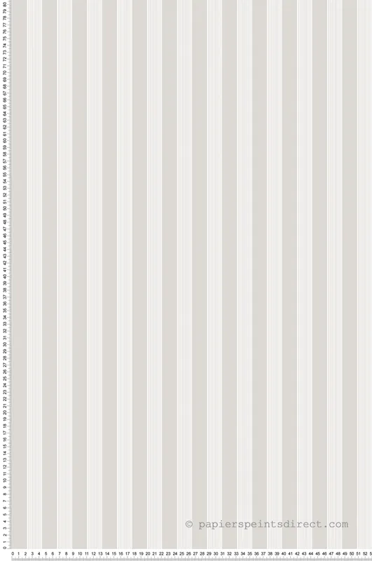 Papier peint Rayure Classique gris clair blanc - My Little Cottage de Montecolino Réf. MC-M12381 Super Prix