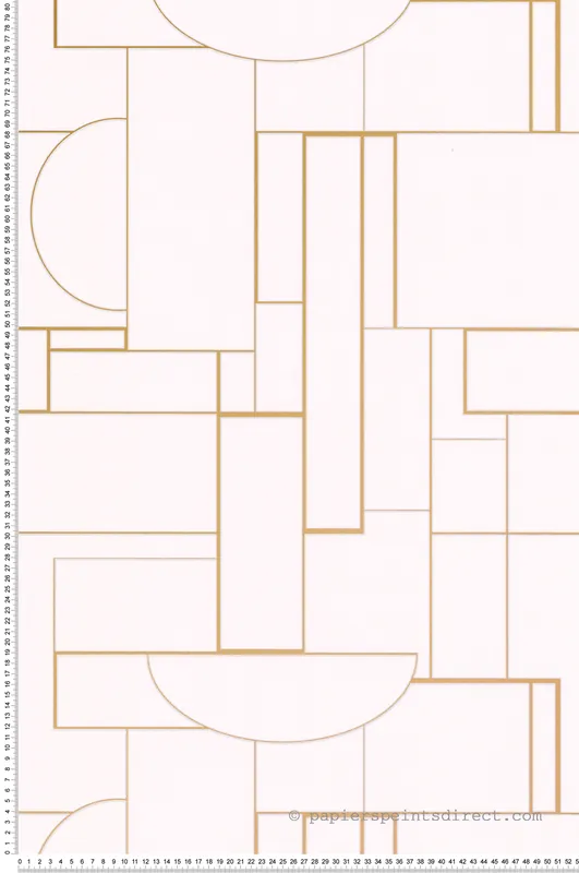 Papier peint Géométrique Color Block écru rosé - Séjours & Chambres de Lutèce Réf. LTC-51223106 Satisfait Ou Remboursé