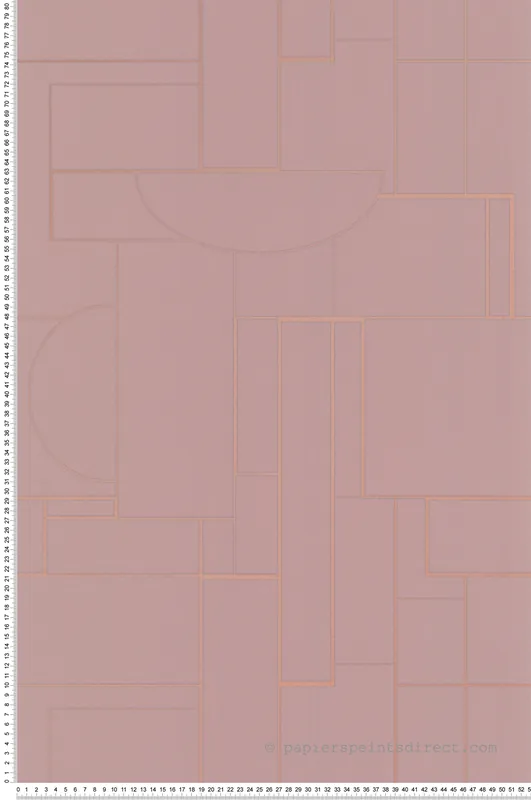 Achetez Aujourd'hui Papier peint Géométrique Color Block vieux rose - Séjours & Chambres de Lutèce Réf. LTC-51223103