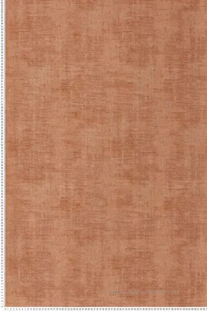 Certifié Papier peint Faux Uni Johara terracotta - Mouvements de Casamance Réf. CAS-74396798