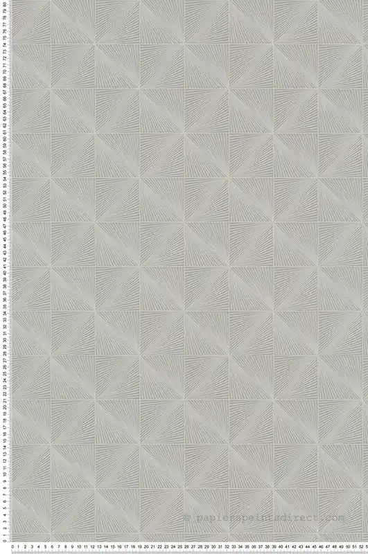 Prix Promo Papier peint Ethnique Graphique gris - Santal de Montecolino Réf. MC-CU3304