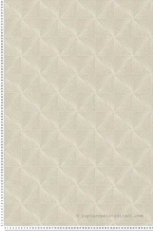 Bon Plan Papier peint Ethnique Graphique beige blanc - Santal de Montecolino Réf. MC-CU3303