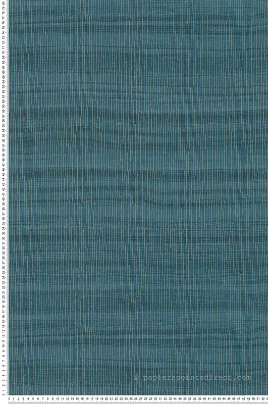 Bon Plan Papier peint Faux Uni Végétal bleu foncé doré - Santal de Montecolino Réf. MC-CU1006