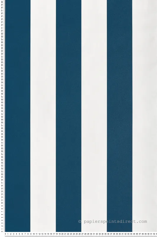 Meilleur Prix Papier peint Large Rayure bleu marine - Cuisines & Bains de Lutèce Réf. LTC-51231611