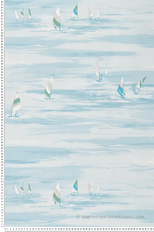 Papier peint Planche à Voile bleu - Cuisines & Bains de Lutèce Réf. LTC-51231301 Haute Qualité