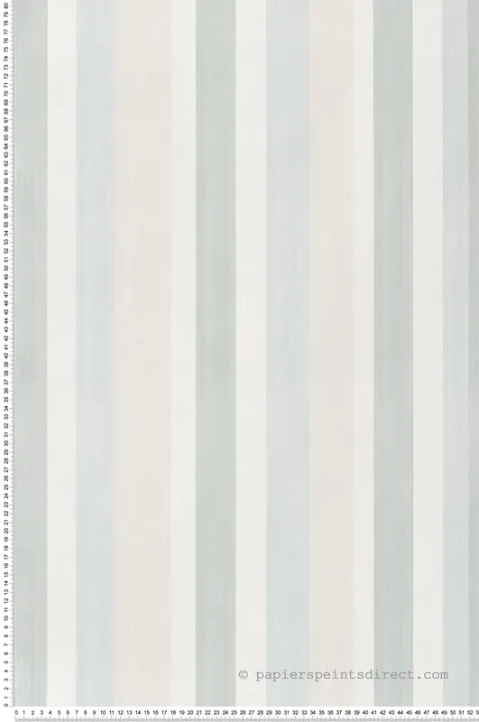 Seulement Aujourd'hui Papier peint Rayure Coup de Pinceau vert beige bleu - Cuisines & Bains de Lutèce Réf. LTC-51231104