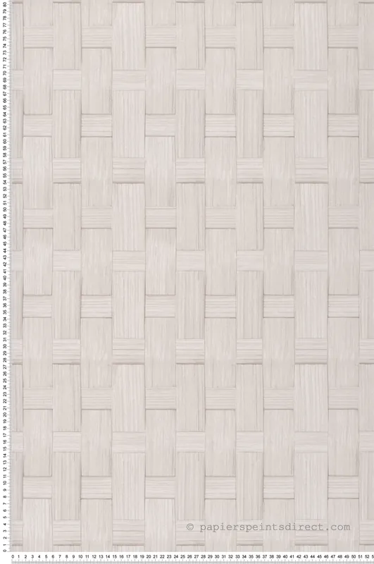 Papier peint Tressage de Bois beige clair - Cuisines & Bains de Lutèce Réf. LTC-51230607 Certifié