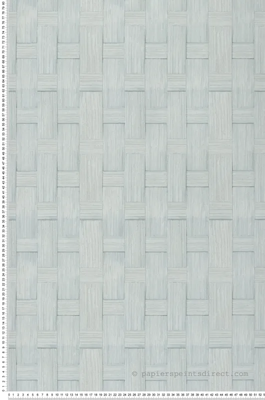 Papier peint Tressage de Bois vert opaline - Cuisines & Bains de Lutèce Réf. LTC-51230604 Commander Vite