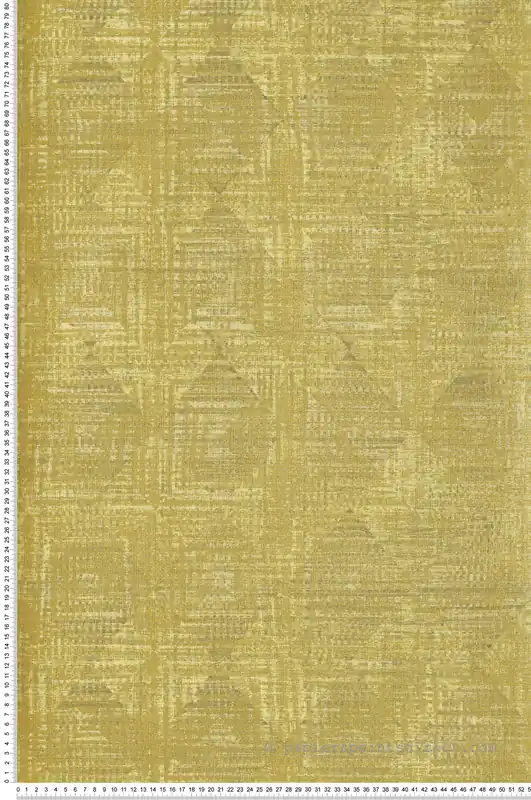 Papier peint Tissage Ethnique jaune doré - Ornata de Montecolino Réf. MC-65342 Quantité Limitée