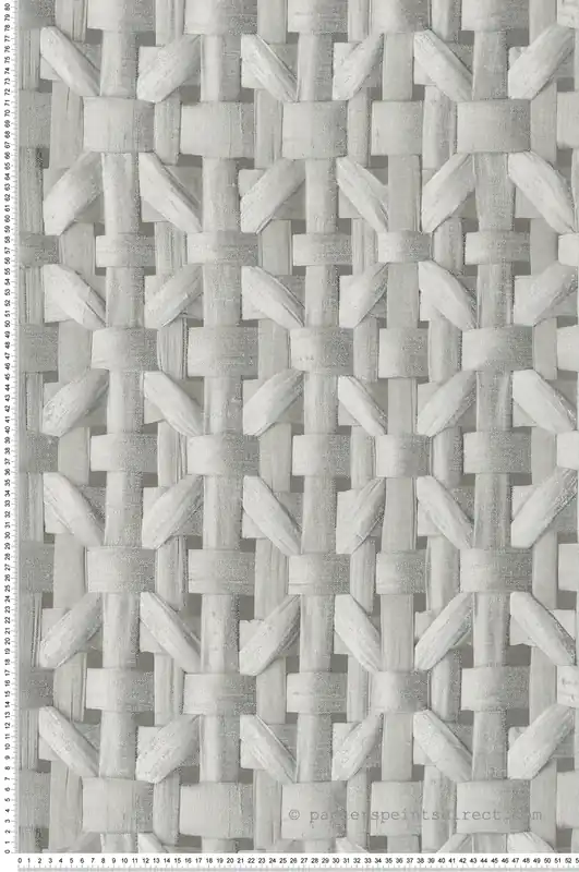 Papier peint Claustra Bois gris argenté - Ornata de Montecolino Réf. MC-65339 Nouvelle Collection