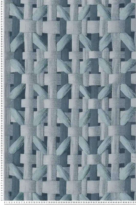 Super Prix Papier peint Claustra Bois bleu - Ornata de Montecolino Réf. MC-65337