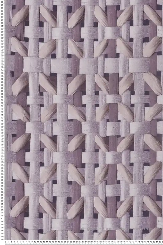 Usine Directe Papier peint Claustra Bois violet doré - Ornata de Montecolino Réf. MC-65336