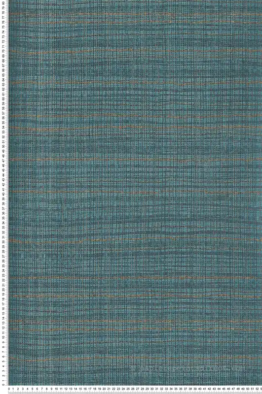 Papier peint Paille Japonaise bleu canard marron - Ornata de Montecolino Réf. MC-27099 Retour Gratuit