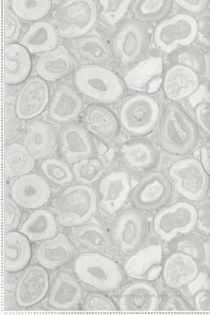 Prix Cassé Papier peint Pierre Précieuse Billes de Verre gris clair argenté - Ornata de Montecolino Réf. MC-51221