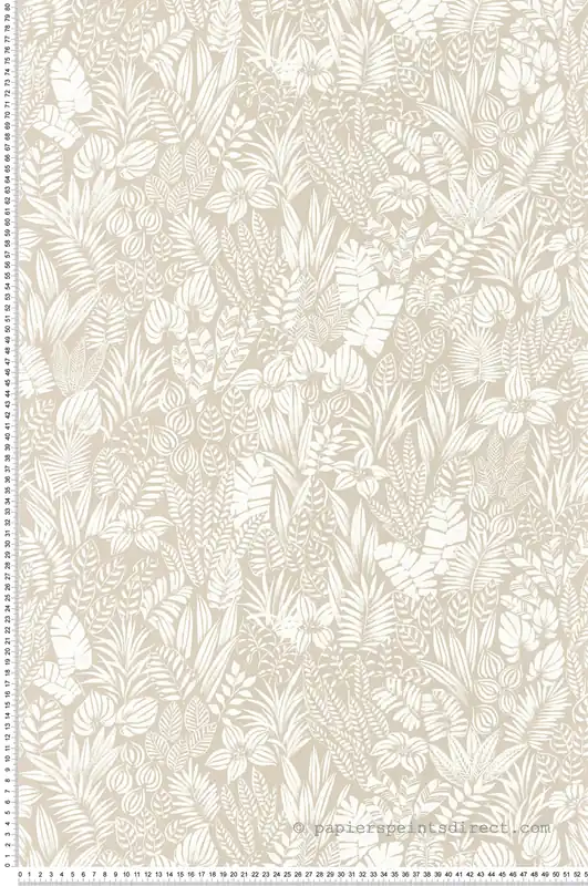 Dernier Modèle Papier peint Jungle Napa Valley beige écru - California de Casadéco Réf. CALF88821202