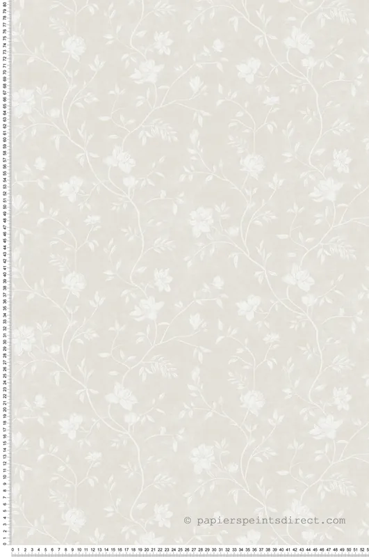 Acheter En Ligne Papier peint Vintage Magnolia Fleuri beige - Romance de Lutèce Réf. LTC-19073