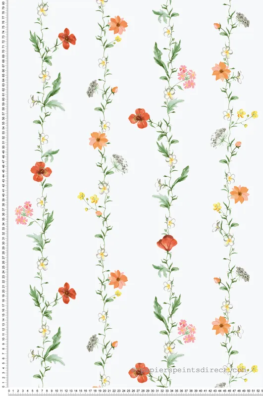 Prix Choc Papier peint Farandole de Fleurs des Prés multicolore - Romance de Lutèce Réf. LTC-19024