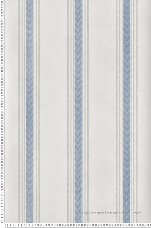 Papier peint Rayure Toile Chevron gris marine - Romance de Lutèce Réf. LTC-19092 Prix Bas