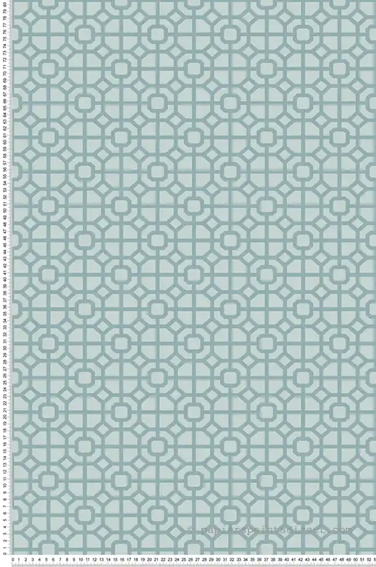 Papier peint Géométrique Claustra bleu - Romance de Lutèce Réf. LTC-19081 Commander Vite