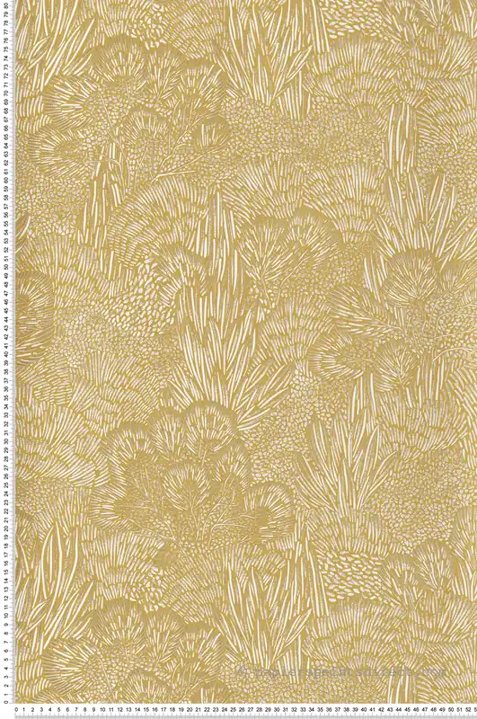 Prix Cassé Papier peint Forêt Abstrait jaune doré - Merida de Montecolino Réf. MC-BA26061
