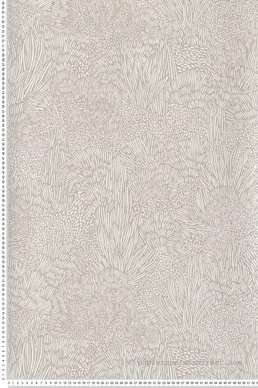 Papier peint Forêt Abstrait grège nacré - Merida de Montecolino Réf. MC-BA26060 Commander Vite