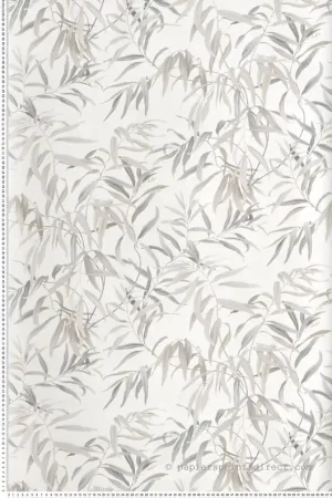 Petit Prix Papier peint Branchage Bambou gris beige - Greenhouse de York (Initiales) Réf. INI-GO8243