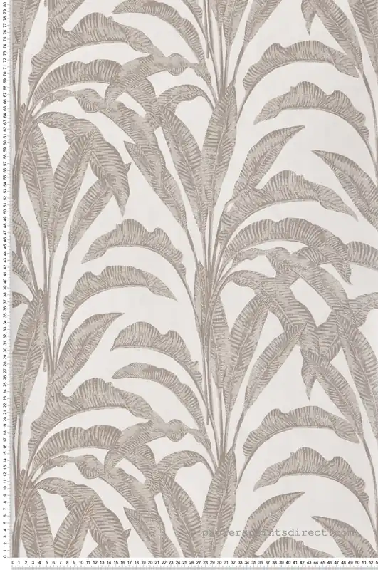 Populaire Papier Peint Feuillage Bananier taupe irisé - Nomade d‘Ugépa Réf. UGP-M61907