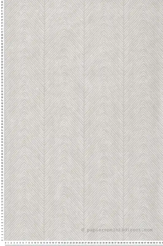 Authentique Papier Peint Chevrons Ethnique gris lin - Nomade d‘Ugépa Réf. UGP-M69219