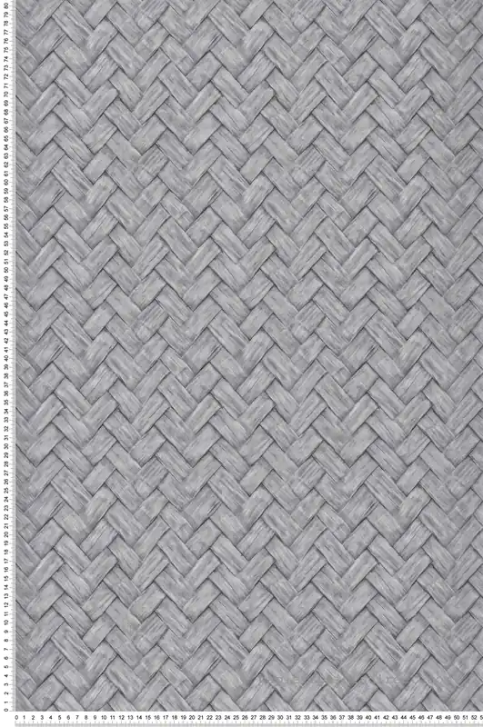 Top Vente Papier Peint Tresse Palme gris - Nomade d‘Ugépa Réf. UGP-M69009