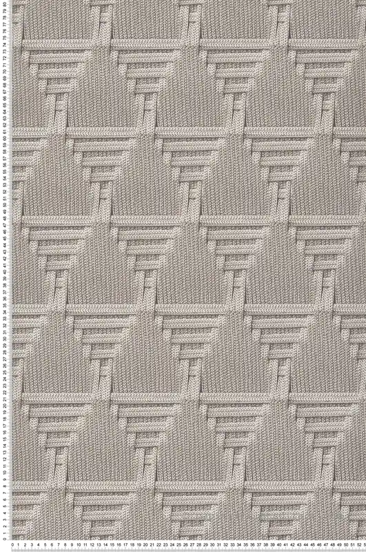 Papier Peint Maille Cordage Triangle gris clair - Nomade d‘Ugépa Réf. UGP-M68819 Offre Limitée