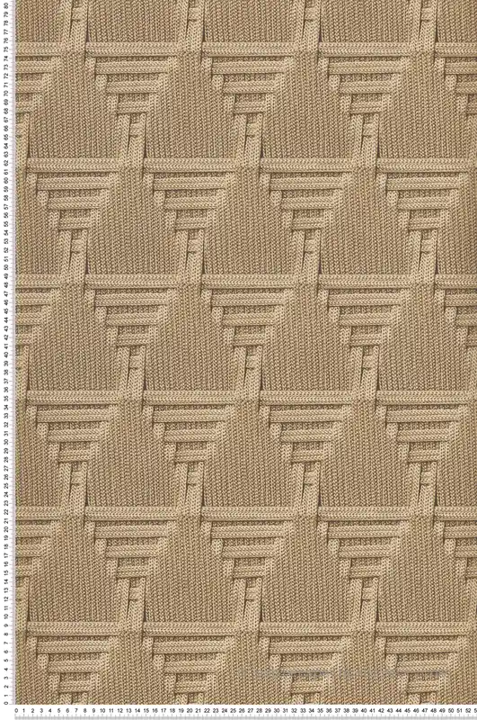 Papier Peint Maille Cordage Triangle beige - Nomade d‘Ugépa Réf. UGP-M68807 Must-Have