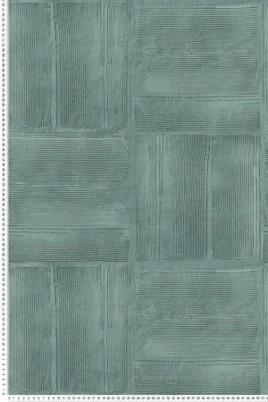 Papier peint Plâtre Peigné Jasper vert émeraude doré - Harry de Lutèce Réf. LTC-DL26737 Offre Spéciale